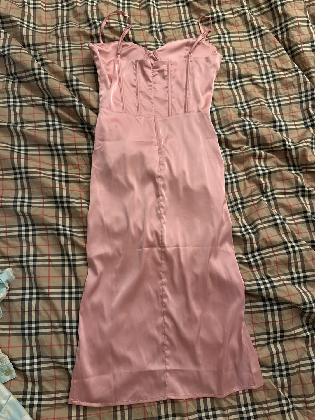 Pink Satin Corset Dress - photo 4