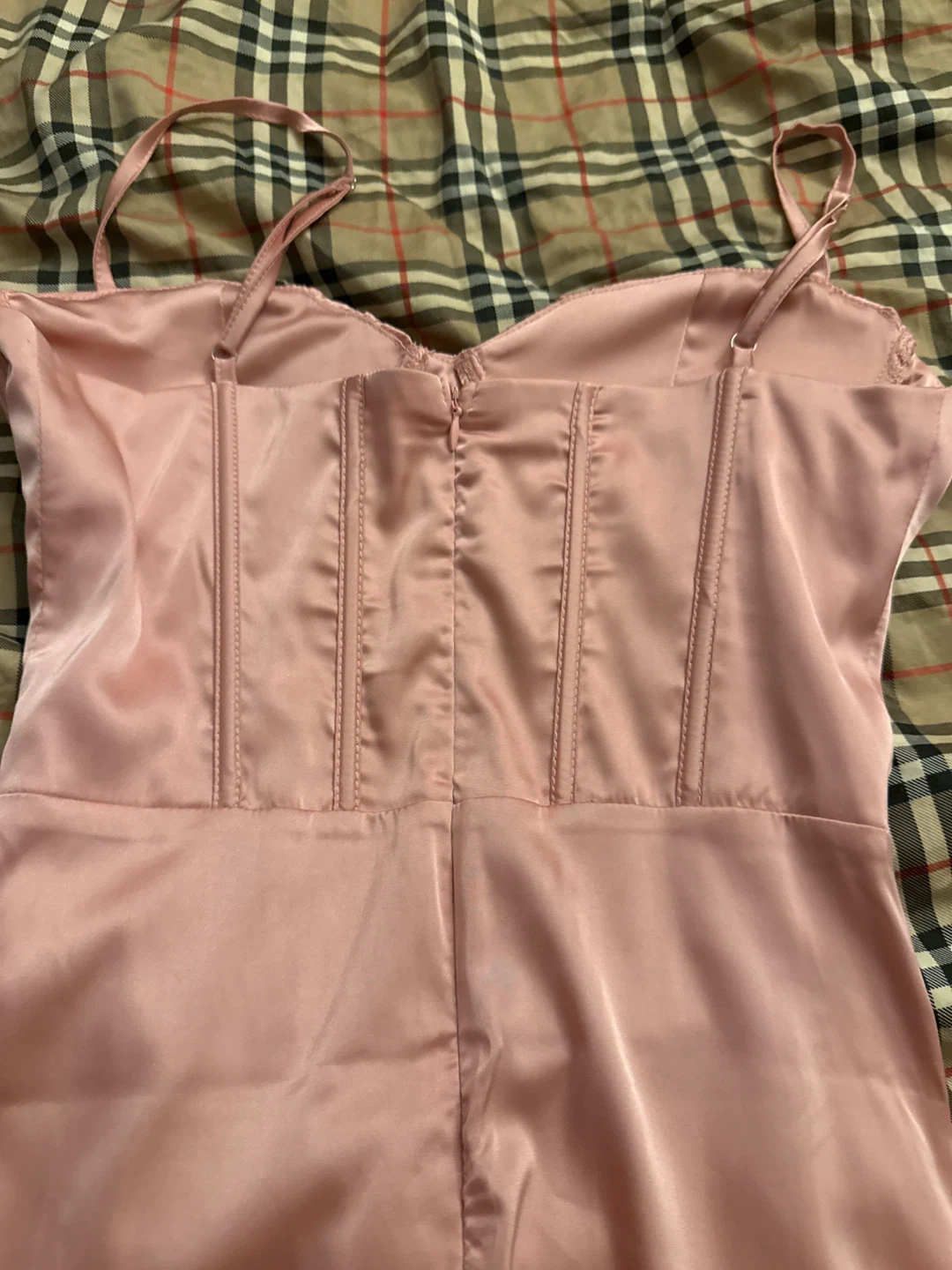 Pink Satin Corset Dress - photo 5