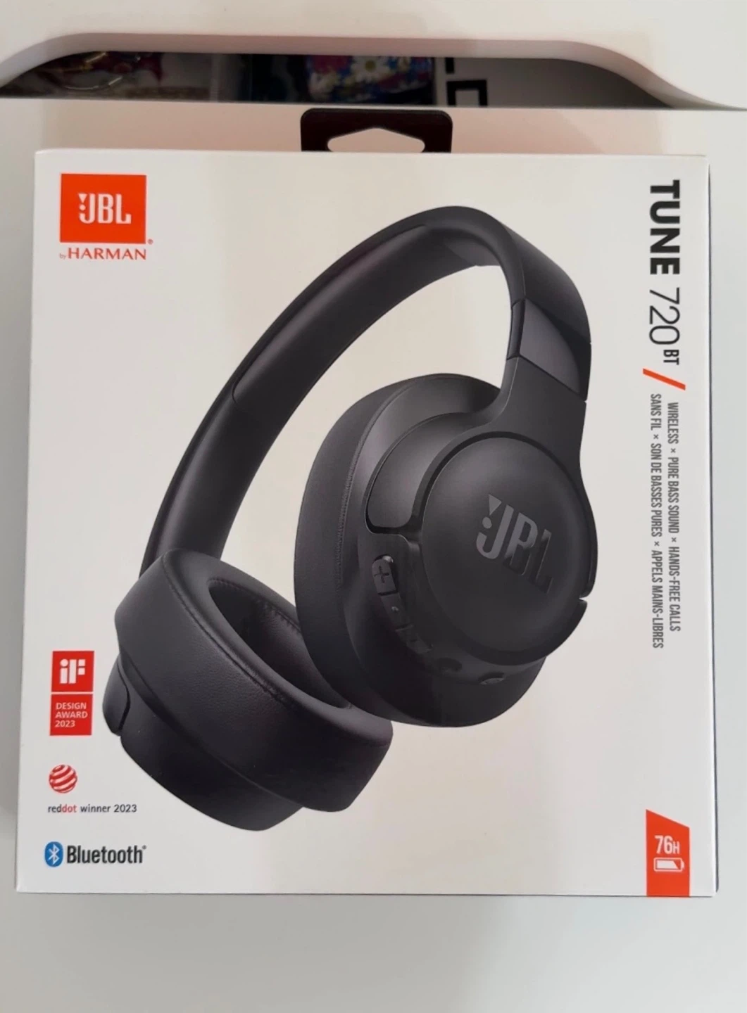 JBL Tune 720BT Wireless Headphones - Black