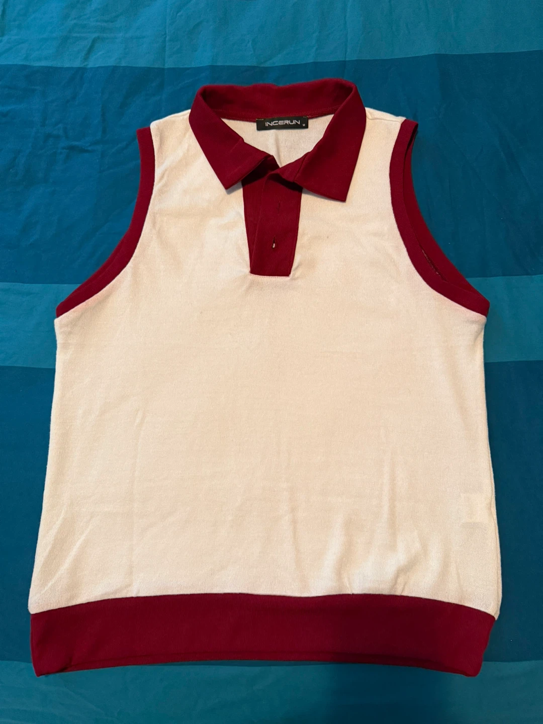 INCERUN Sleeveless Polo Shirt and Short Sleeve Zipper Shirt