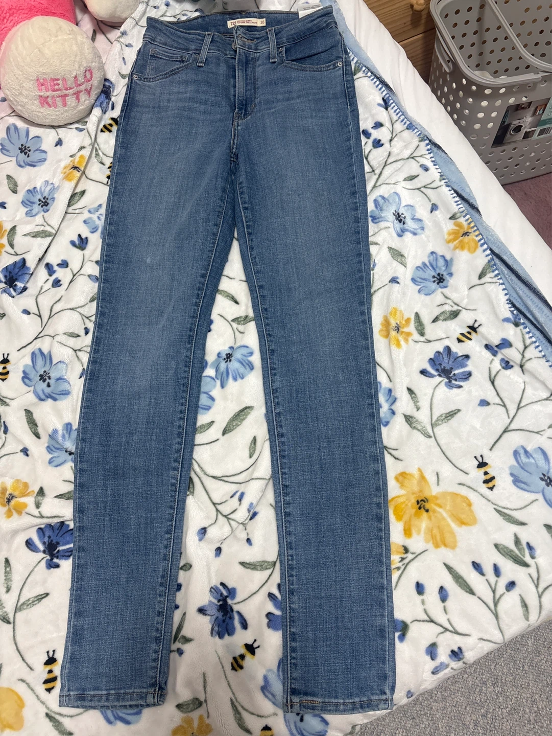 Levi's 721 High Rise Skinny Jeans Size 26