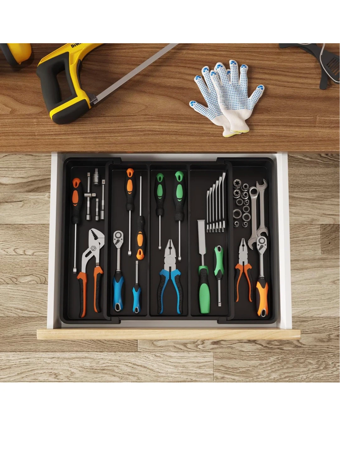 Lifewit Large Adjustable Drawer Organizer - photo 2