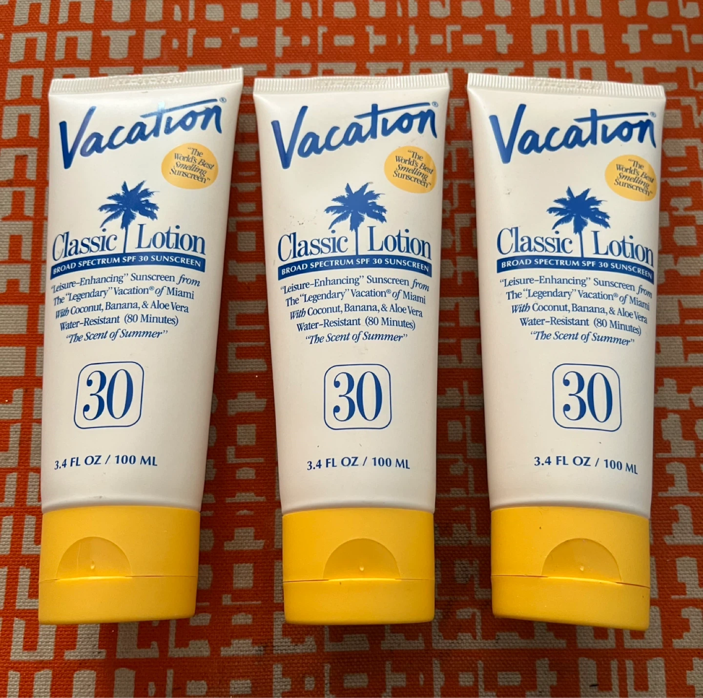 Vacation Classic Lotion SPF 30 Sunscreen - 100 ML (Set of 3)