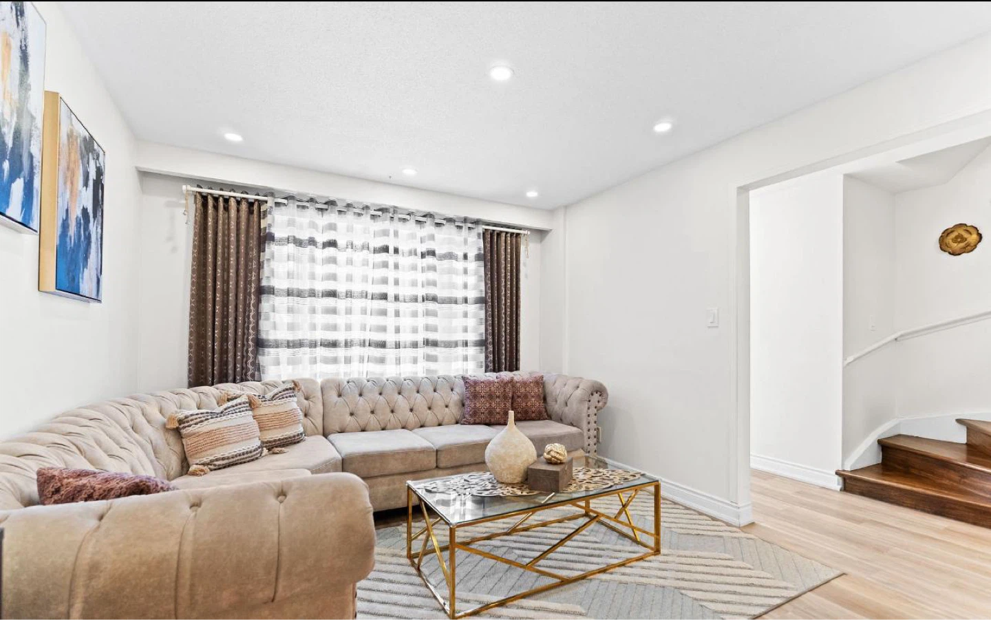 Tufted Sectional Sofa