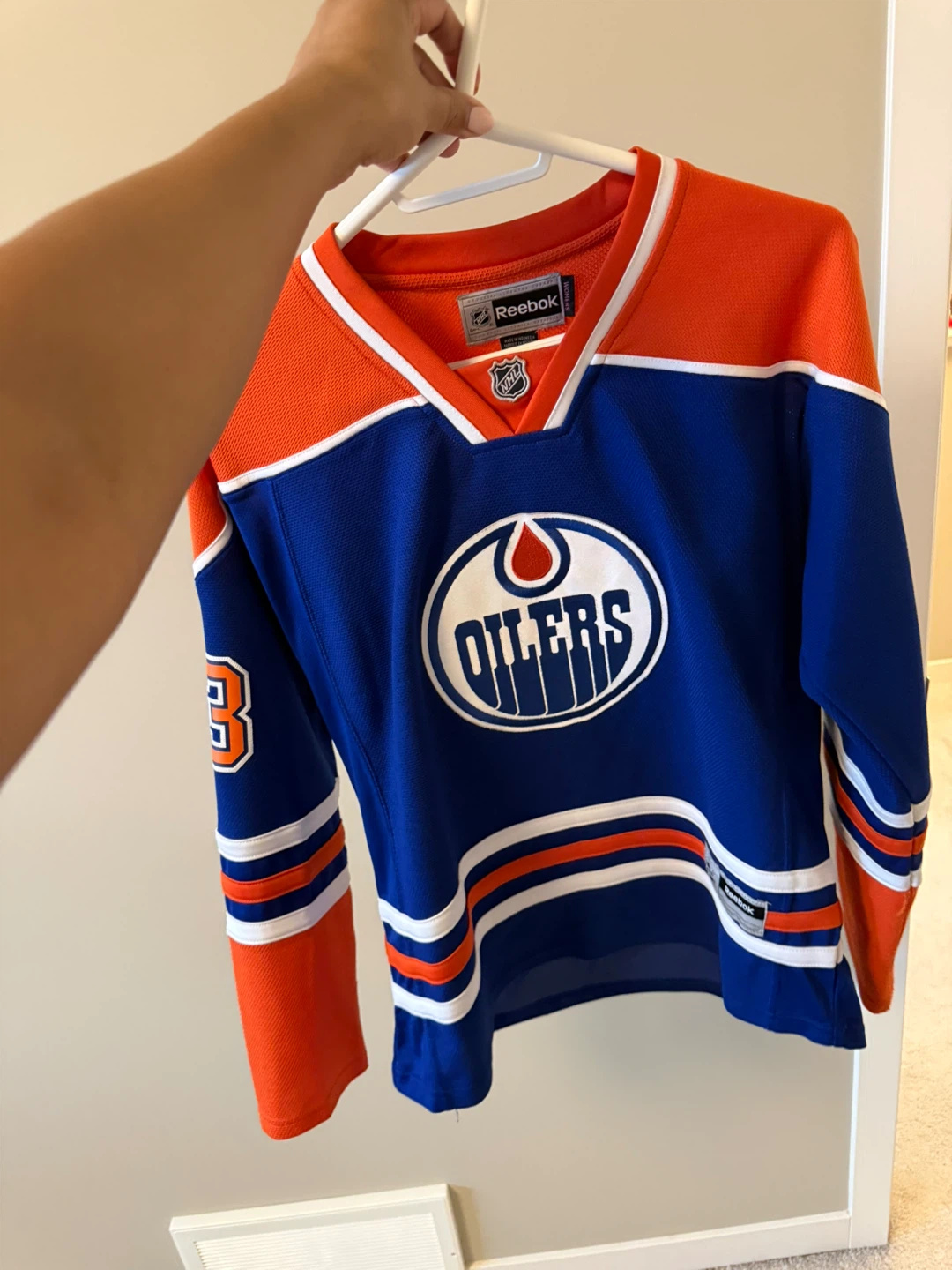 Reebok Edmonton Oilers Nugent-Hopkins #93 Hockey Jersey