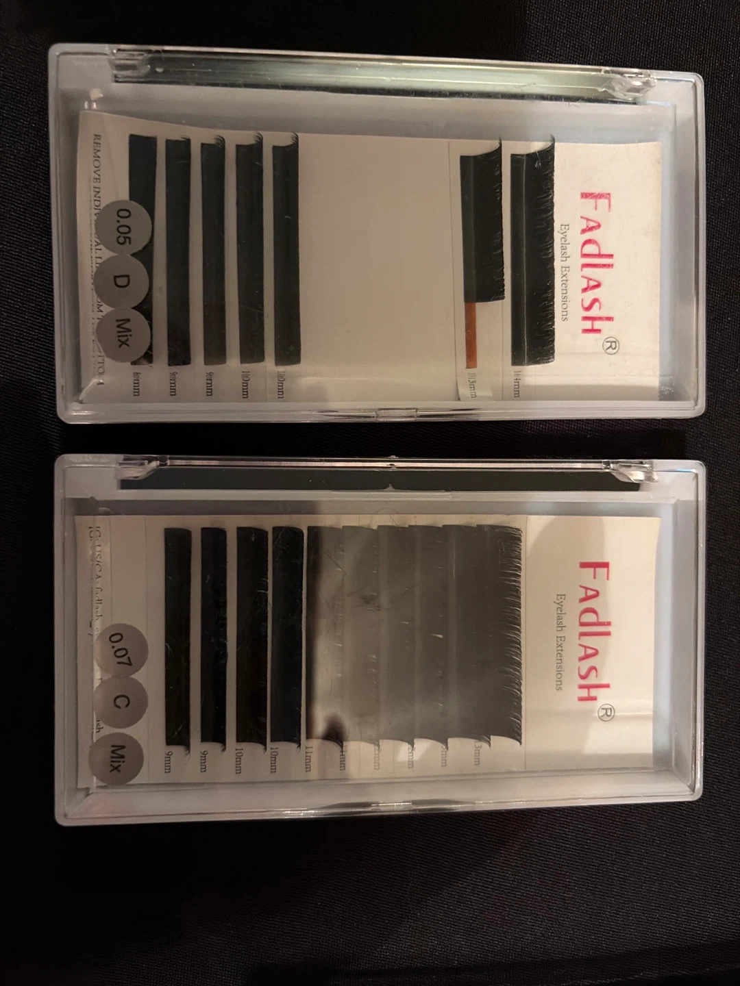 Assorted Eyelash Extension Trays - FADLASH, HIGOCO, SUGARLASH - photo 2