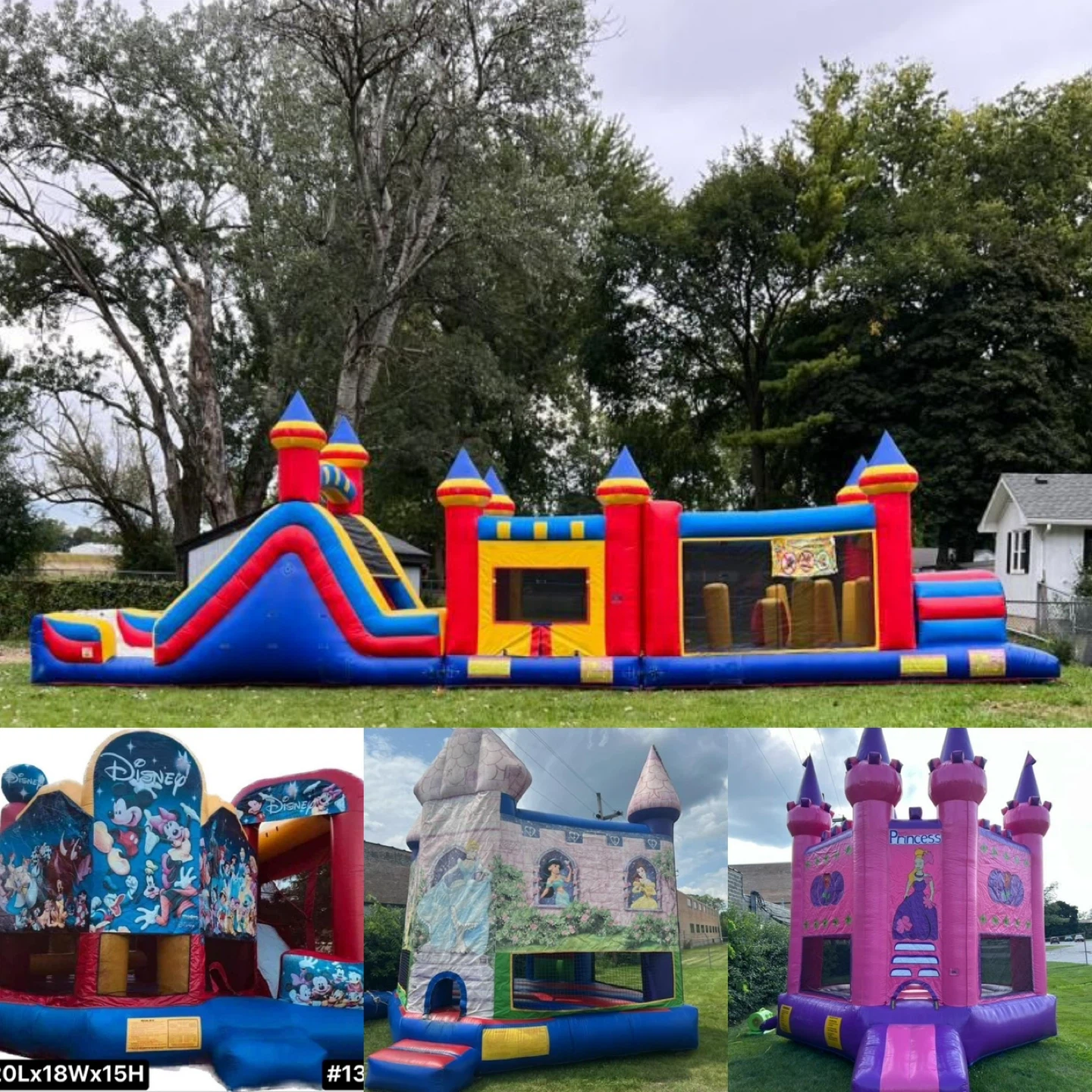 Disney Mickey Mouse & Friends Bounce House Combo with Slide