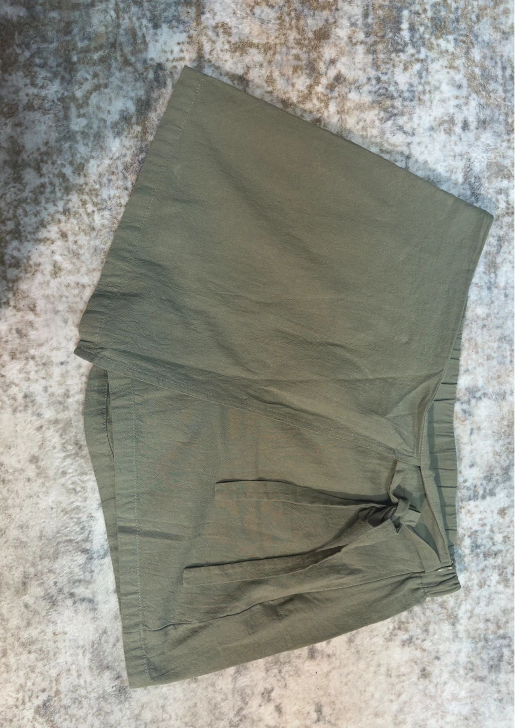 Olive Green Drawstring Shorts - photo 2