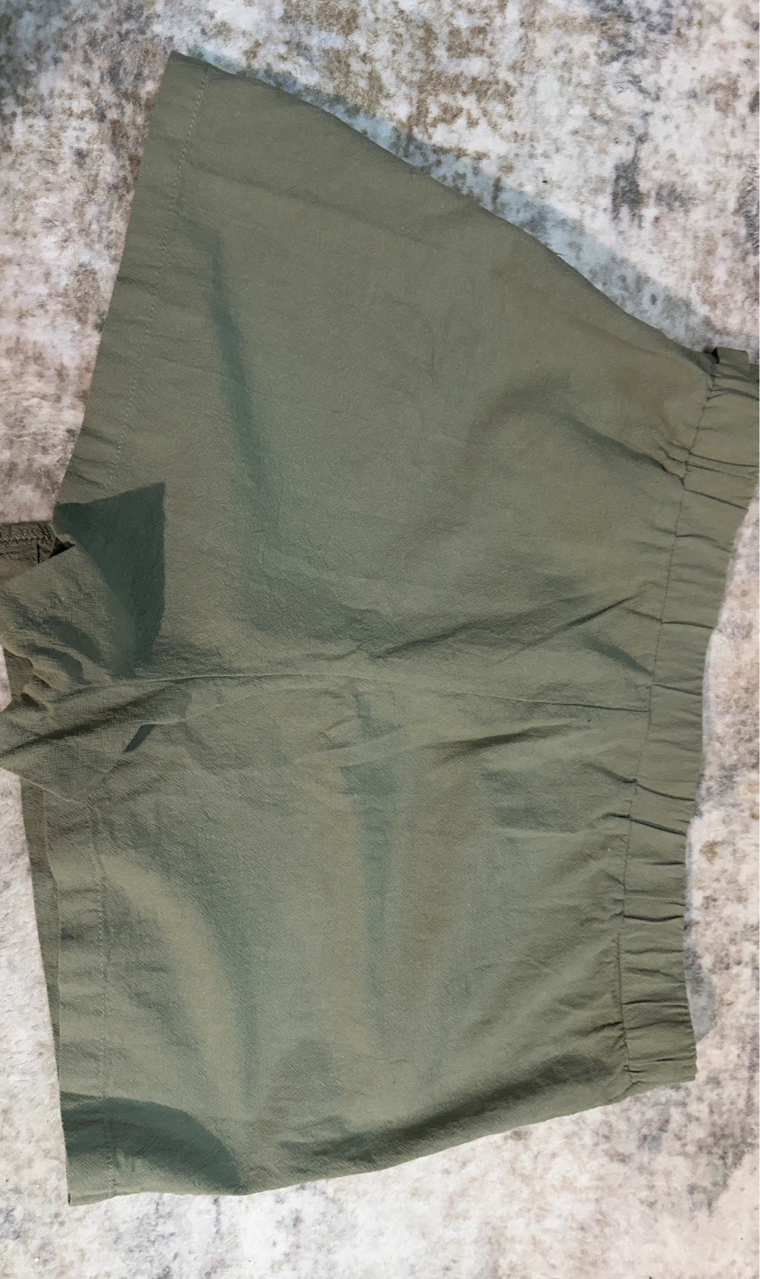 Olive Green Drawstring Shorts - photo 3