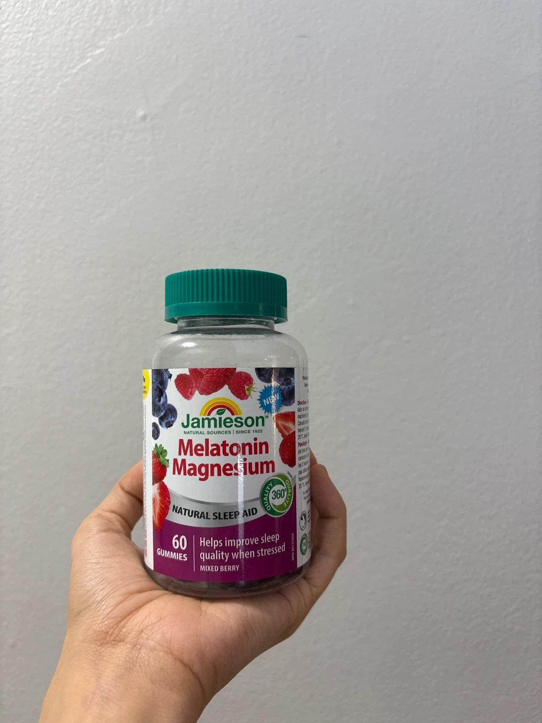 Jamieson Melatonin Magnesium Gummies, Mixed Berry, 60 Count