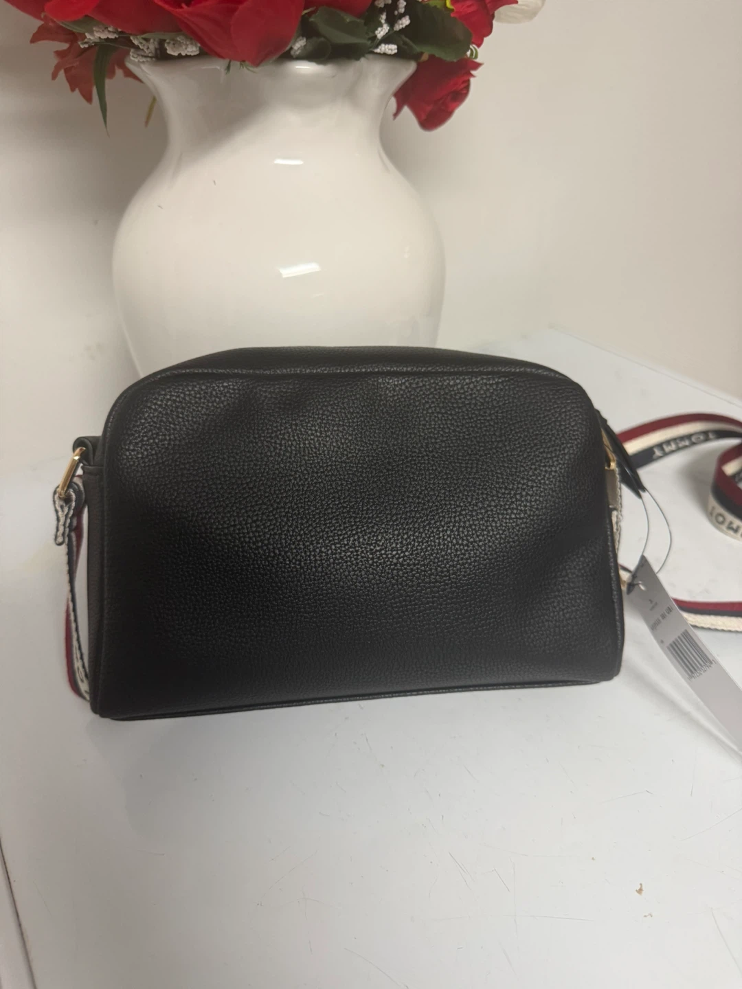Tommy Hilfiger Black Crossbody Bag with Logo Strap - photo 2