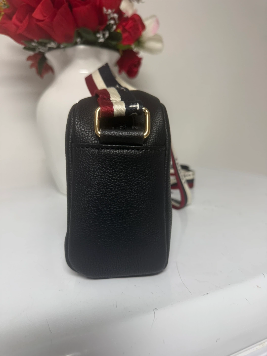 Tommy Hilfiger Black Crossbody Bag with Logo Strap - photo 4