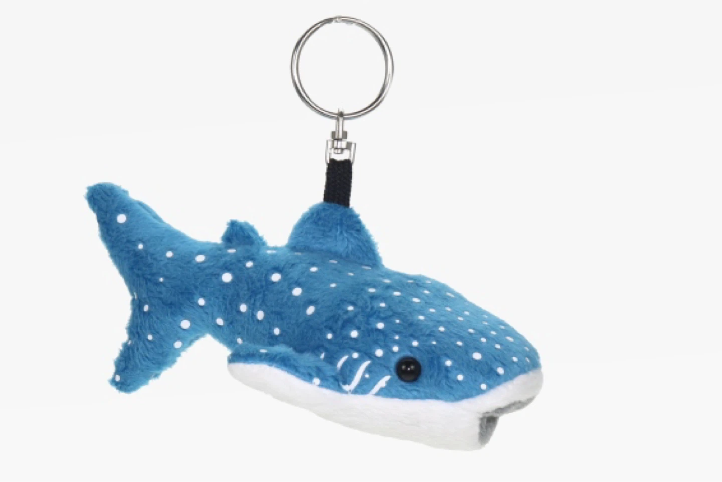Blue Whale Shark Plush Keychain