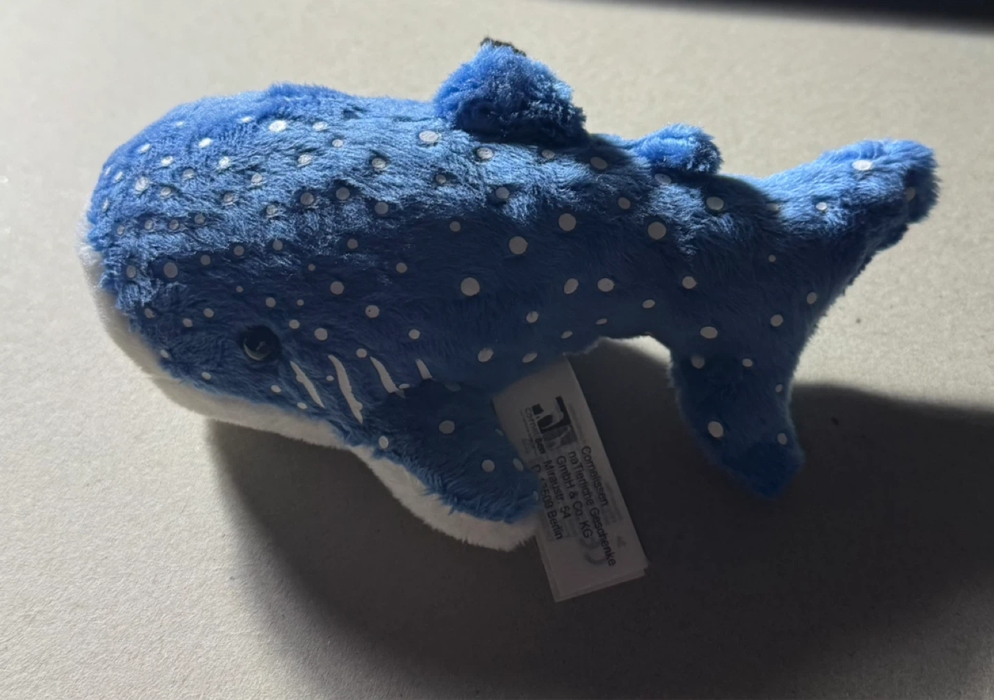 Blue Whale Shark Plush Keychain - photo 4