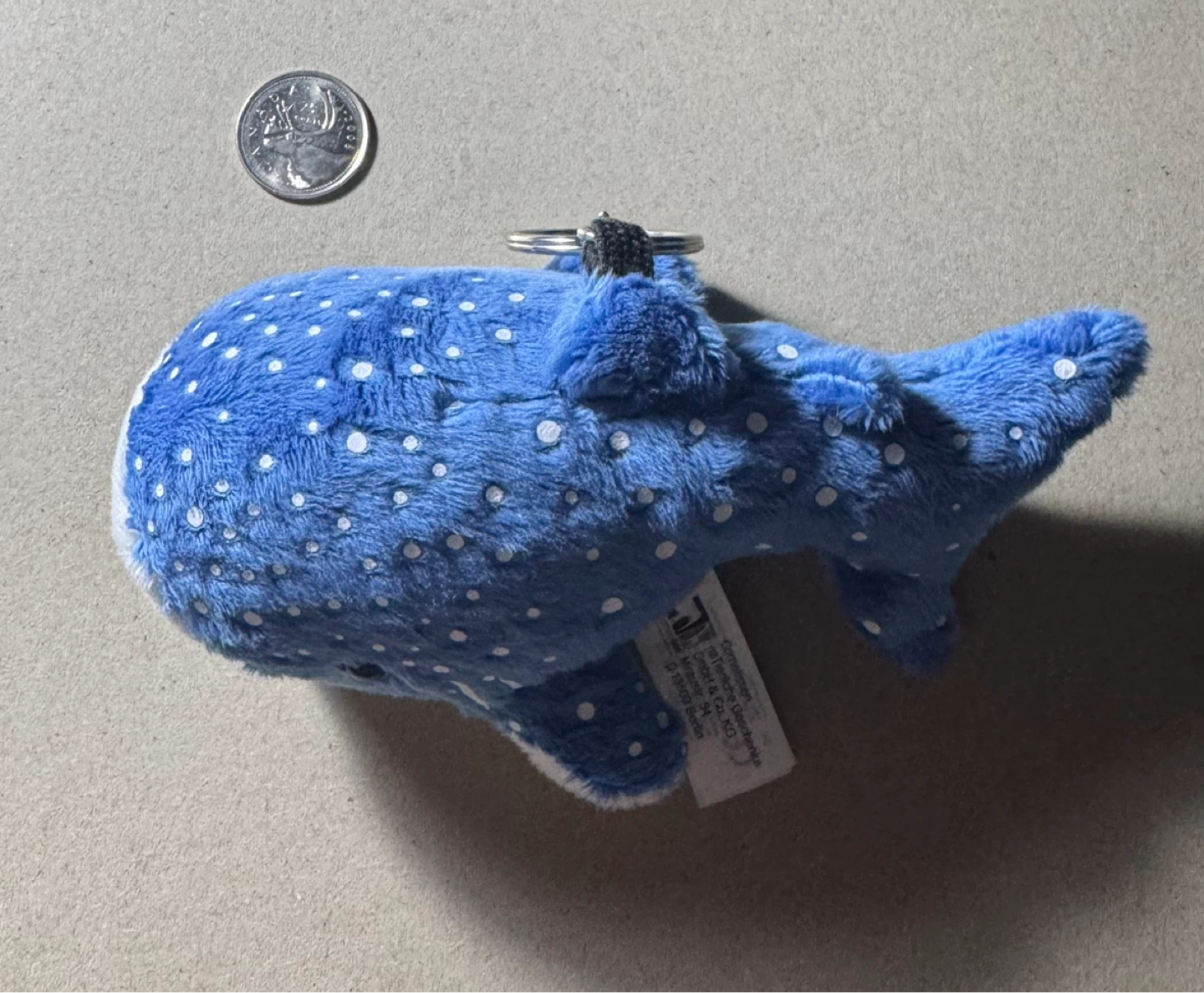 Blue Whale Shark Plush Keychain - photo 2