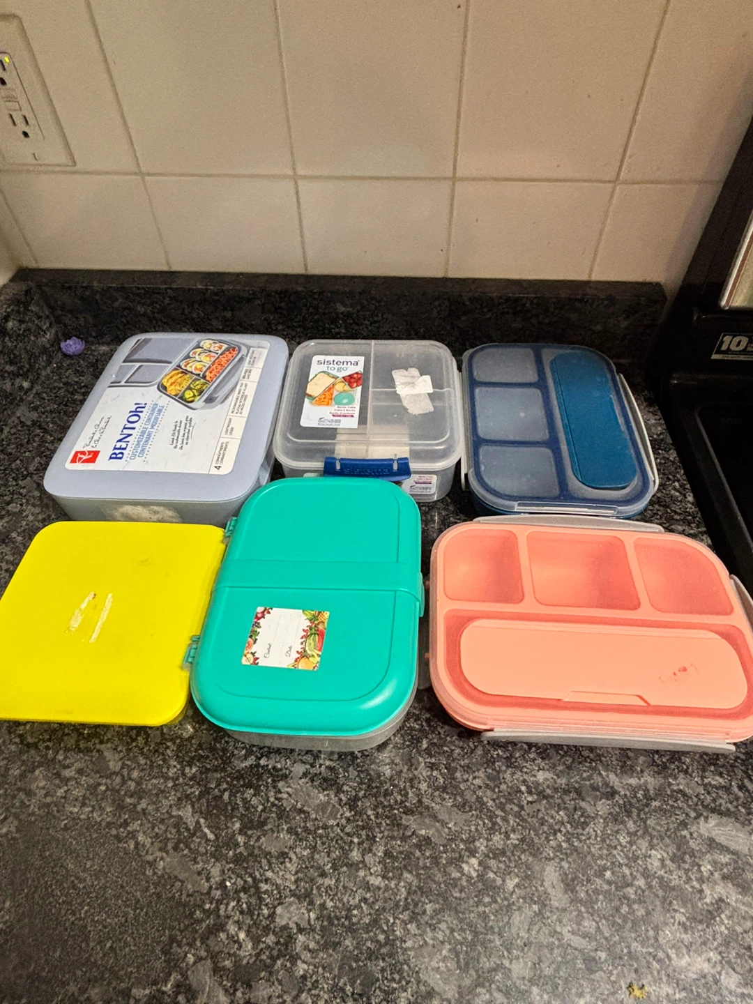 Kids lunch boxes set of 7 … MUST GO THIS WEEK