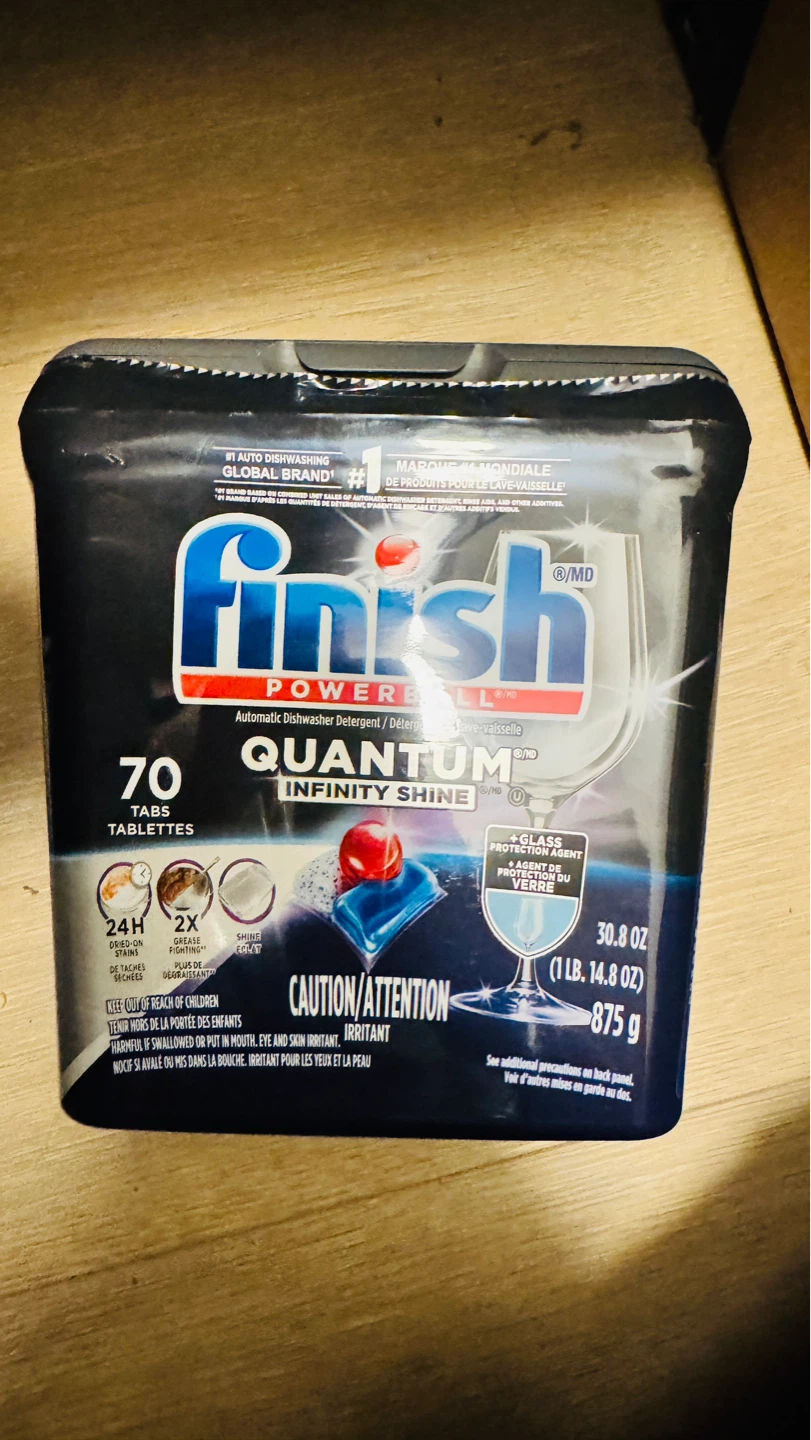 Finish Quantum Infinity Shine Dishwasher Tabs, 70 Count - photo 2