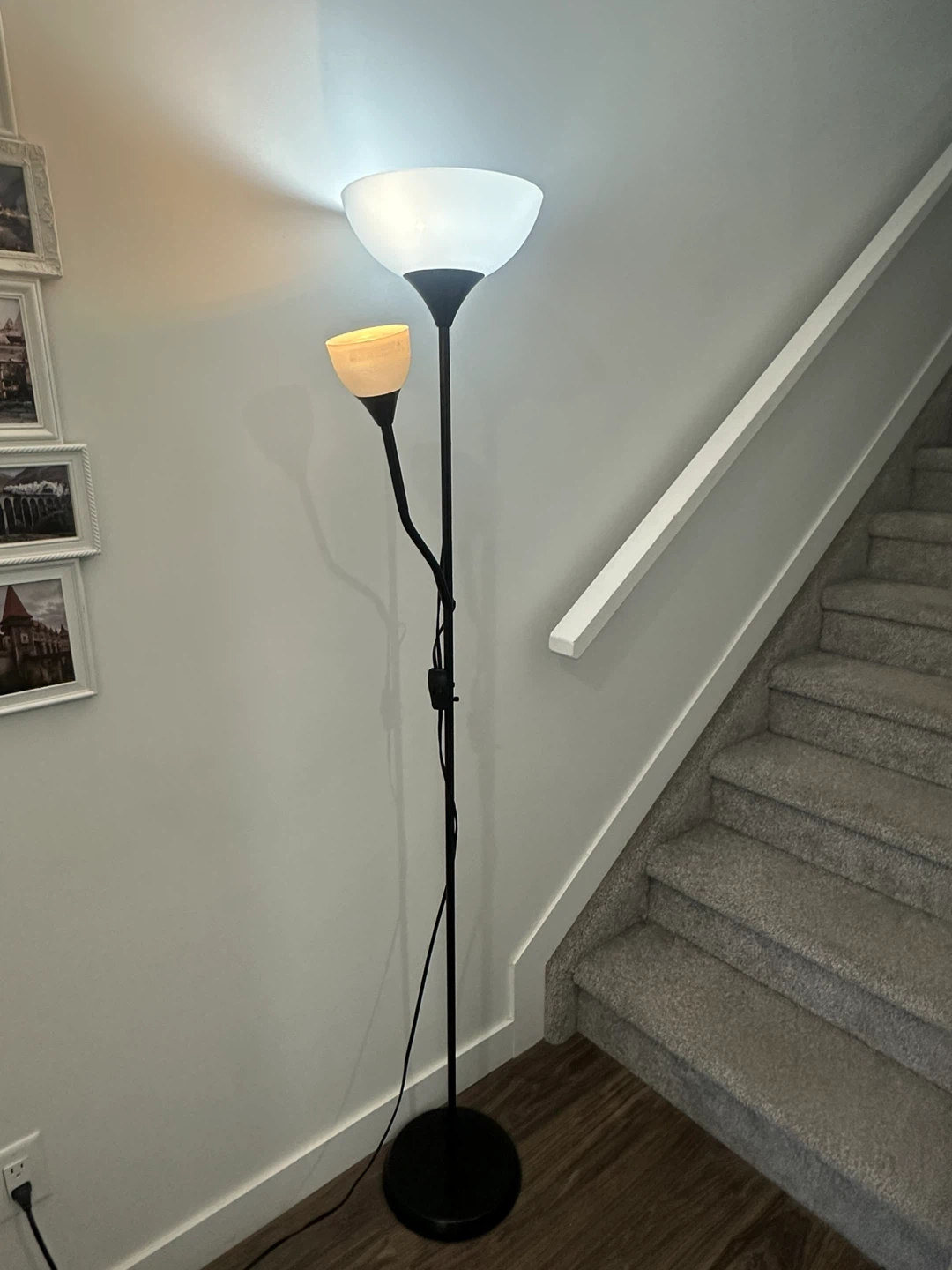 BLACK DUAL HEAD FLOOR LAMP – ADJUSTABLE & MODERN - photo 2