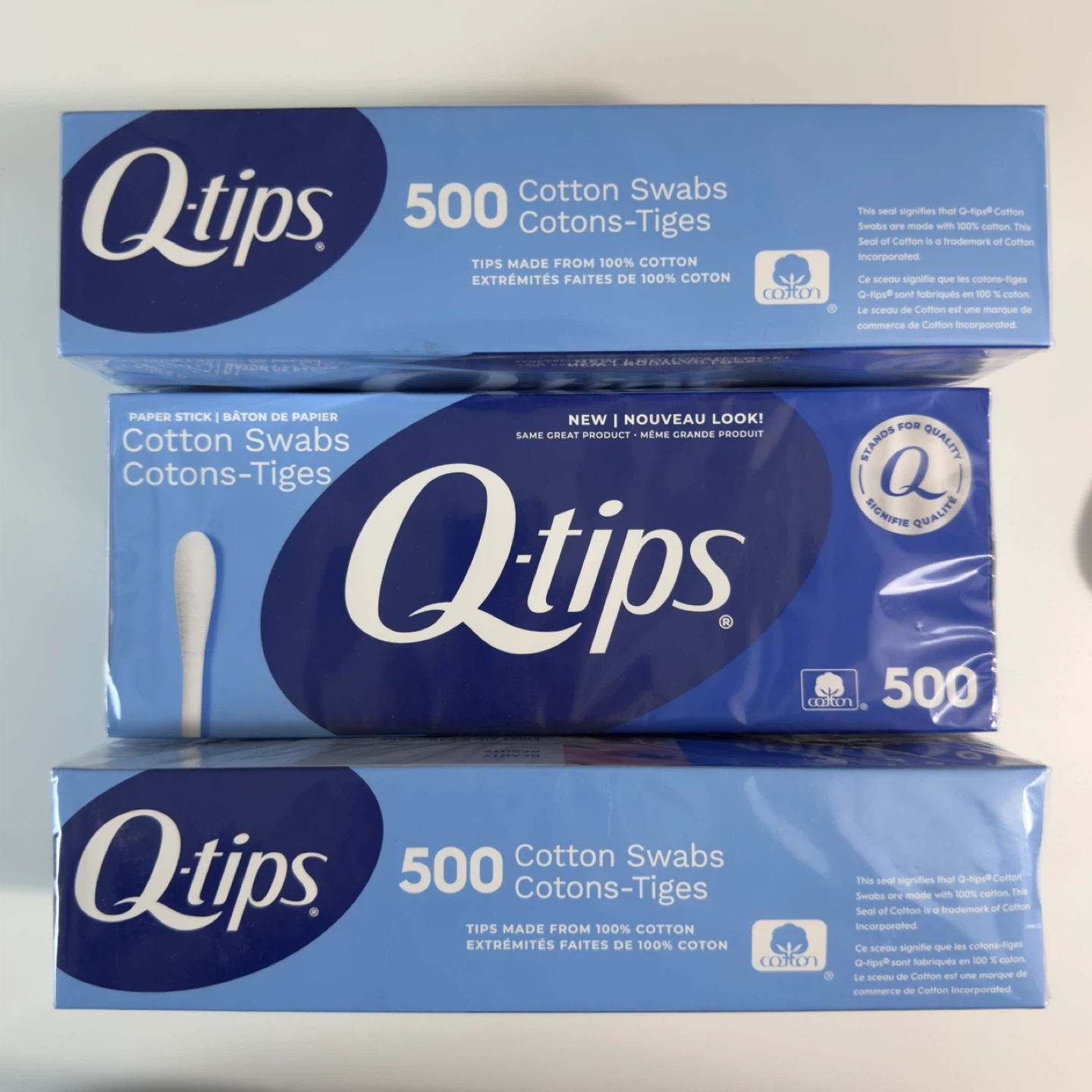 Q-tips (500 ct. each)