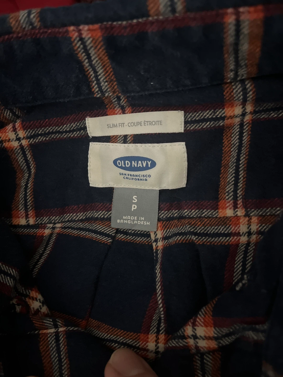 Old Navy Plaid Slim Fit Button-Down Shirt - Size S