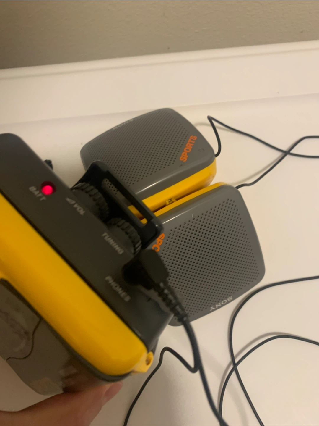 Sony yellow Sports Walkman WM-FS393 Radio Cassette player - photo 2