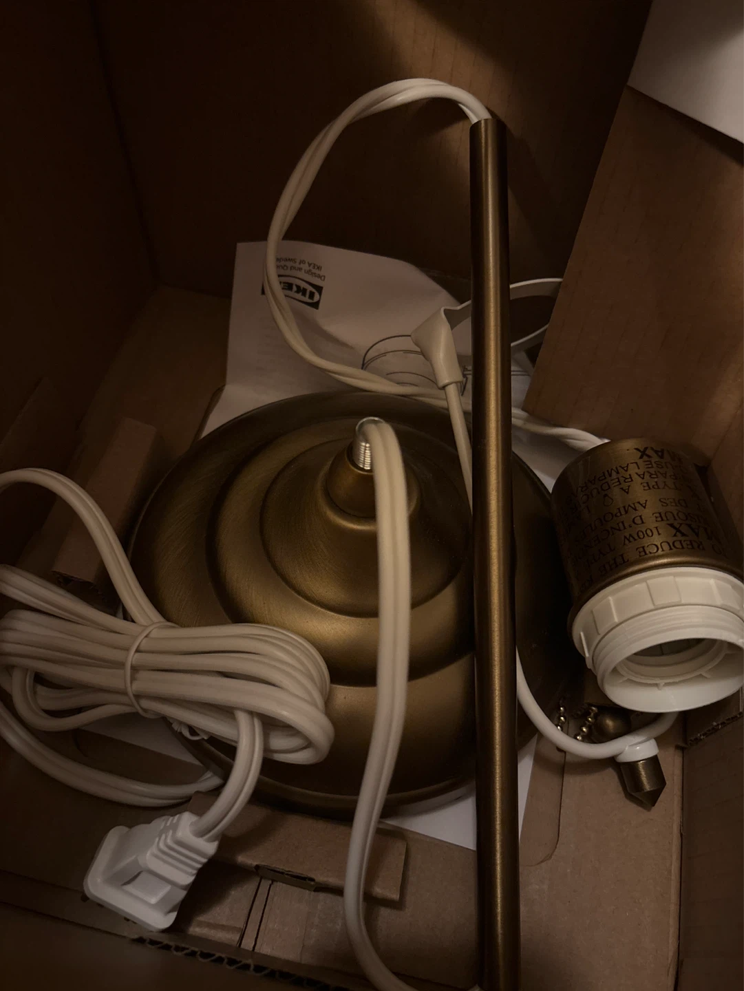 IKEA ÅRSTID Table Lamp Brass/White - photo 3