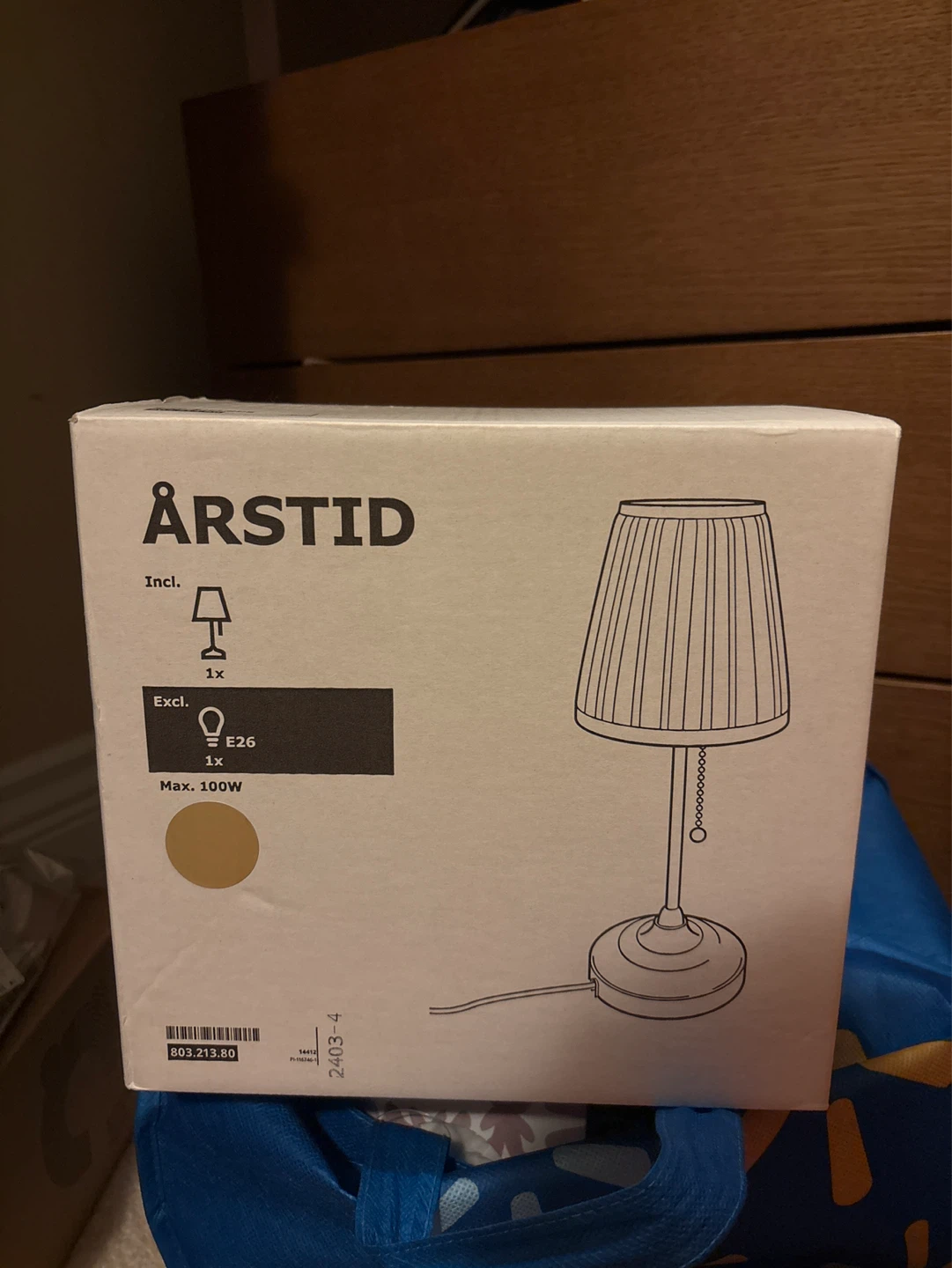 IKEA ÅRSTID Table Lamp Brass/White