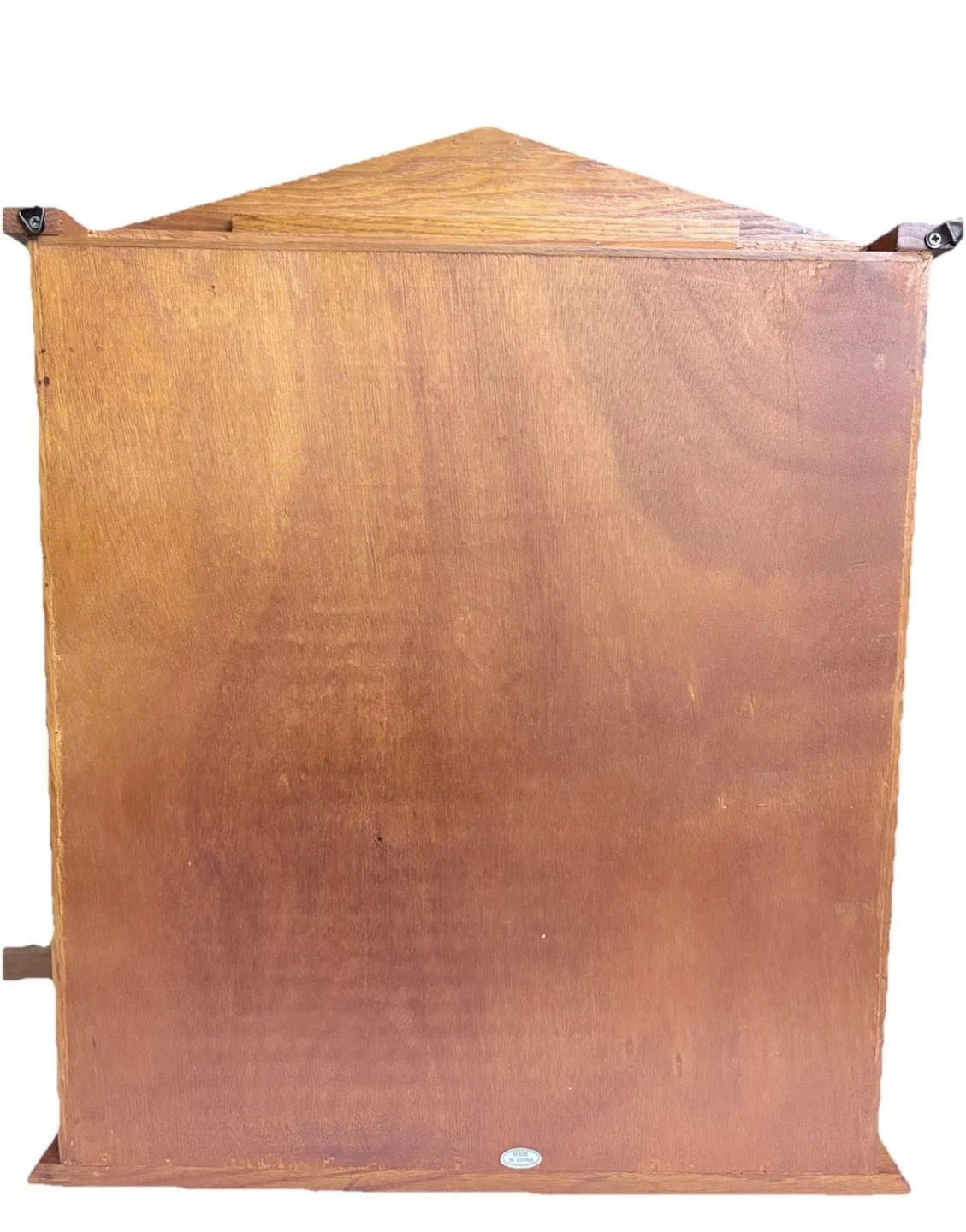 Vintage Wood and Glass Wall Curio Display Case Cabinet - photo 3