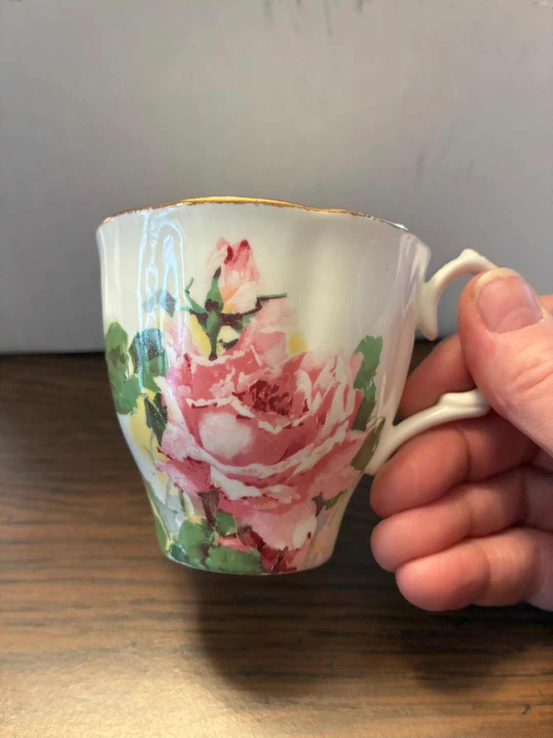 Royal Albert "Prairie Rose" Bone China Teacup and Saucer Set