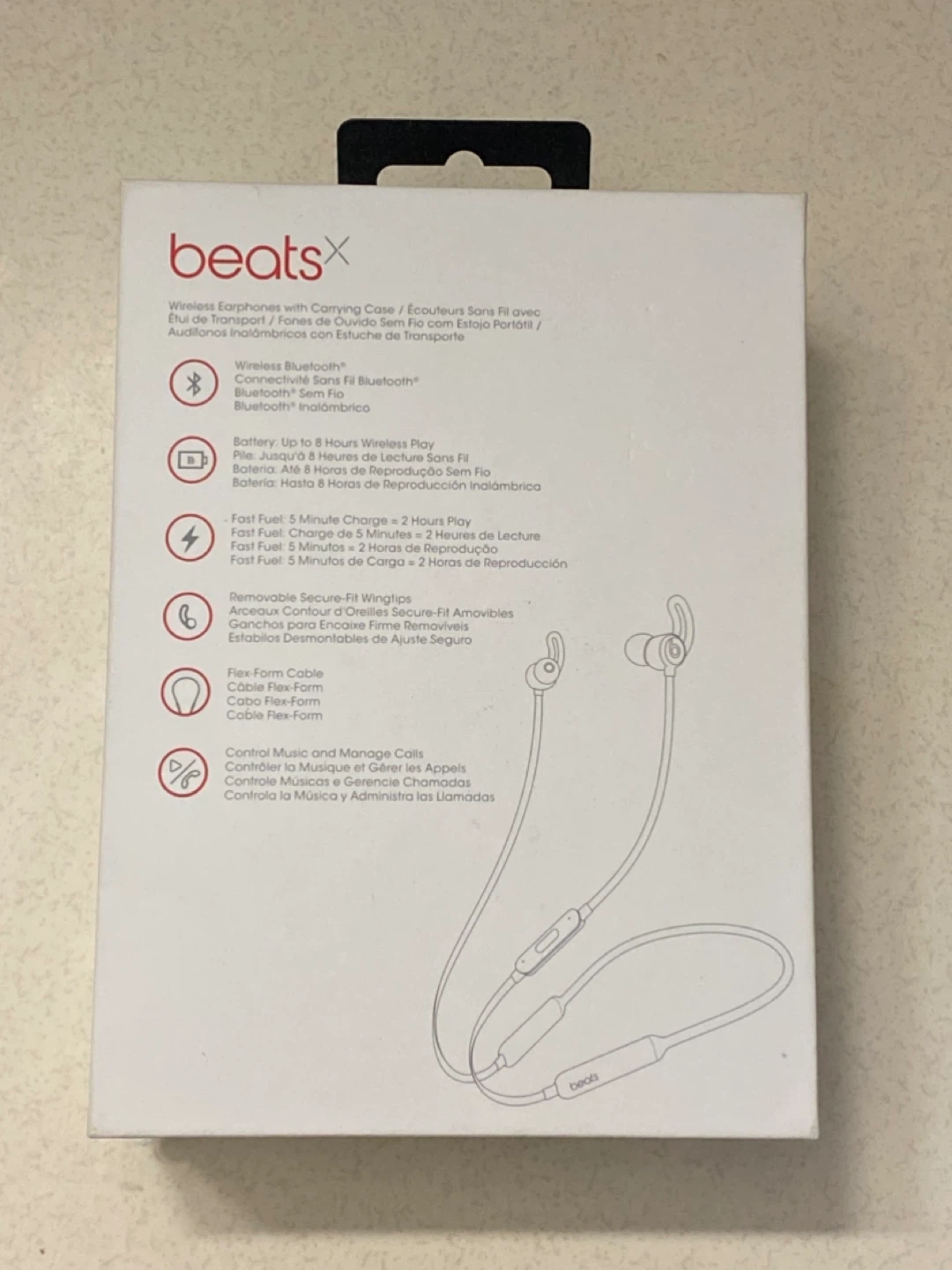 BeatsX by Dr. Dre wireless earphones - sealed in box - photo 2