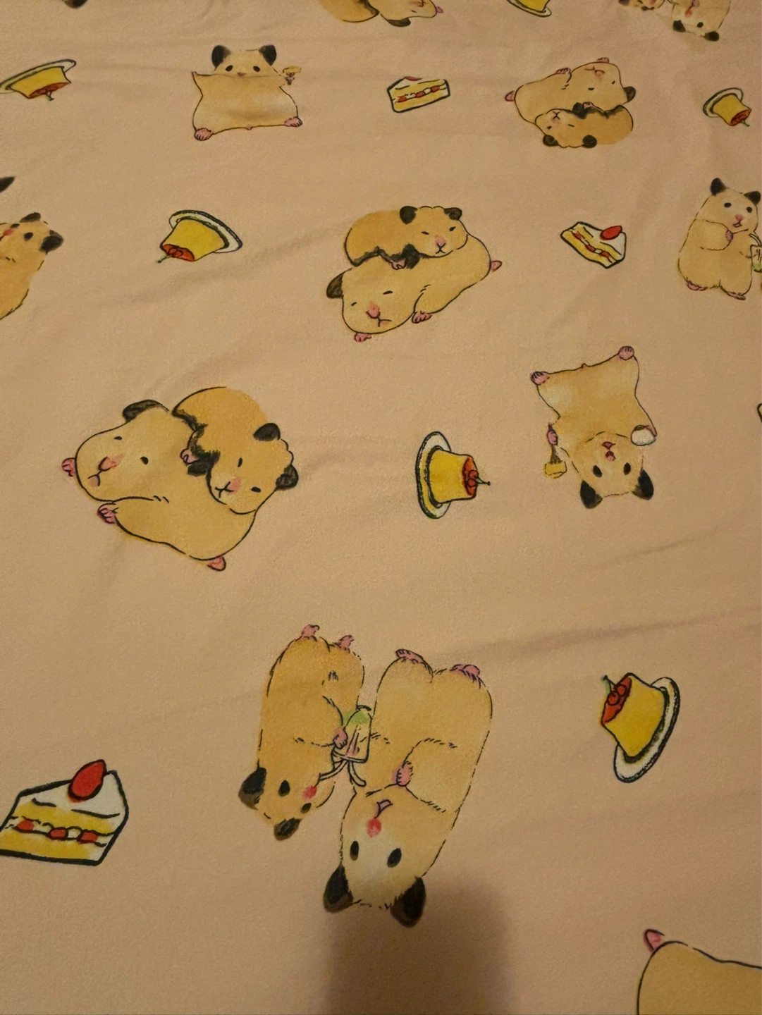 Queen size Cute Hamster & Cake Pattern Bed Sheet - photo 3
