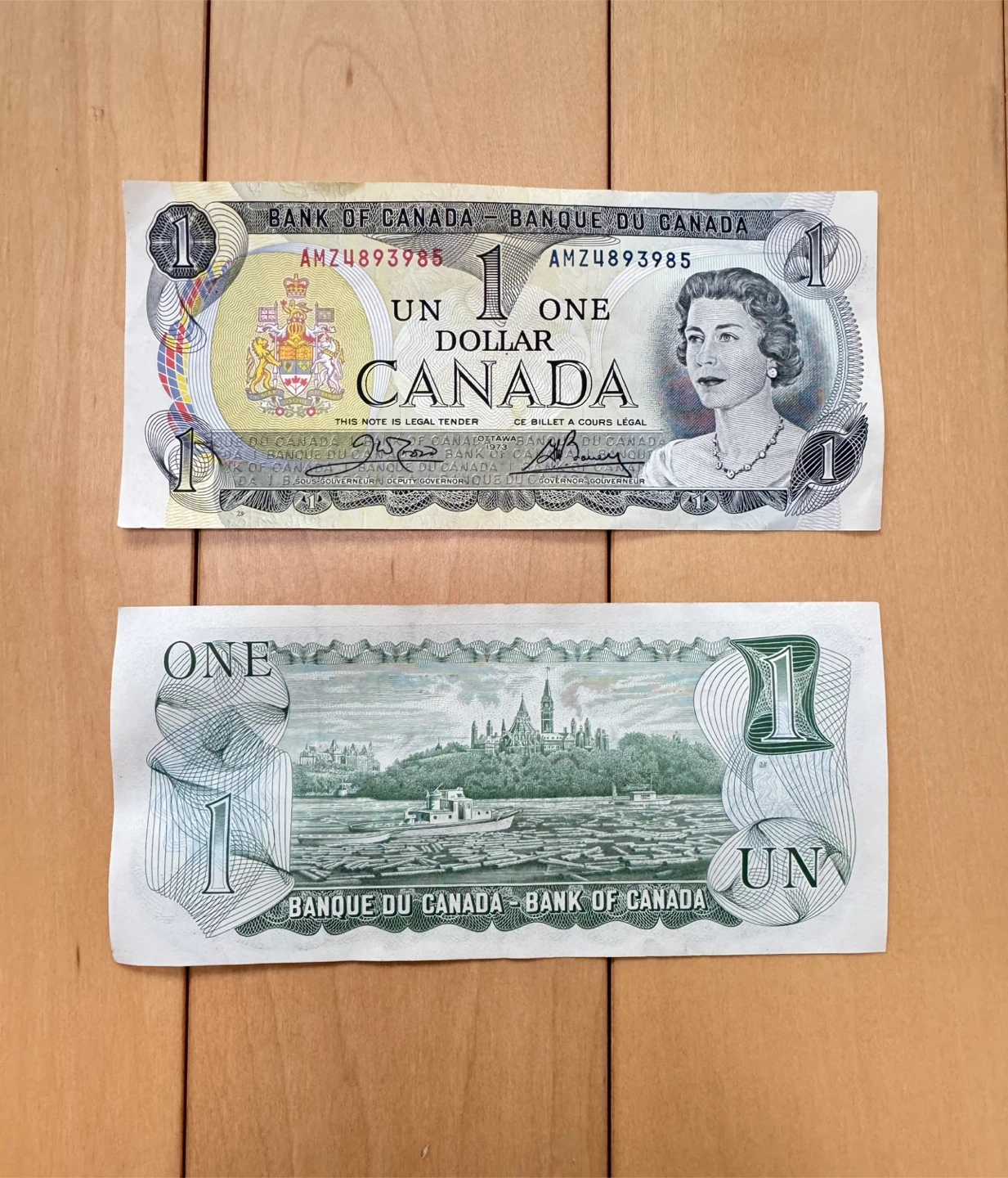 Vintage $1 and $2 Canadian Bills - photo 3