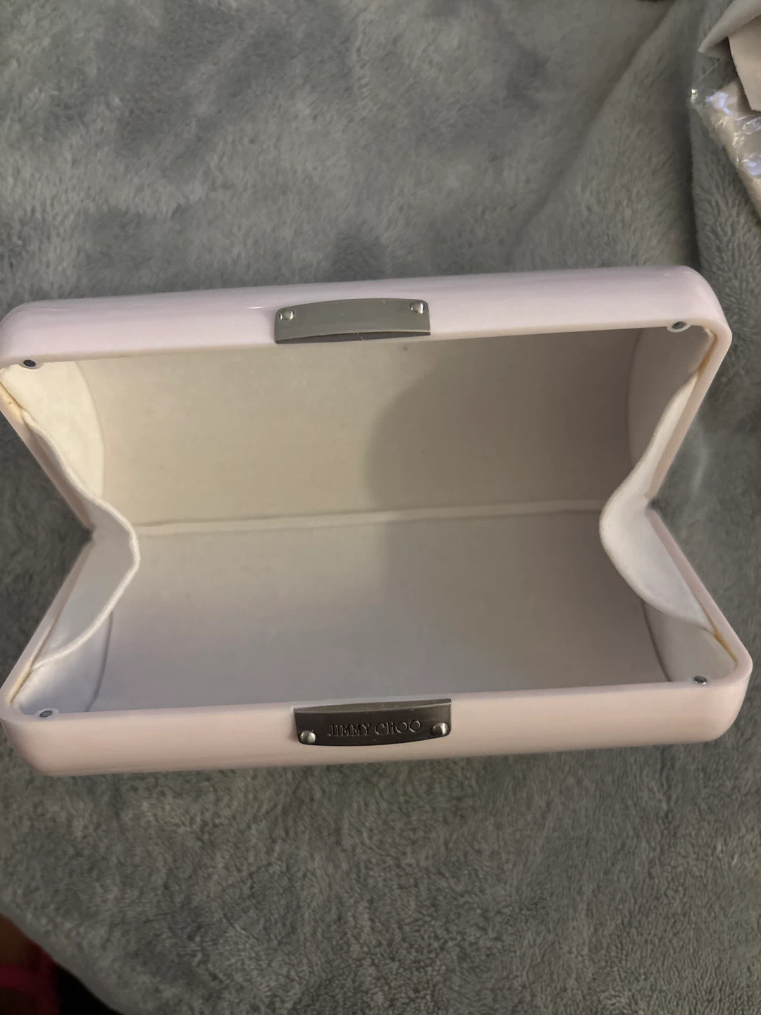 Jimmy Choo white Hard Shell Sunglasses Case - photo 2