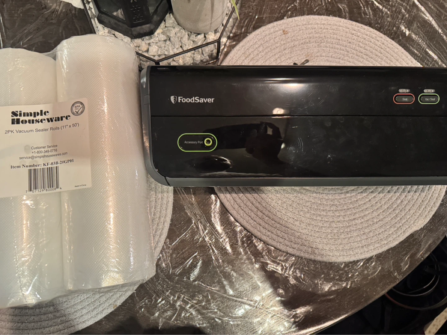 FoodSaver Starter Kit with Handheld Sealer, Rolls & Bags