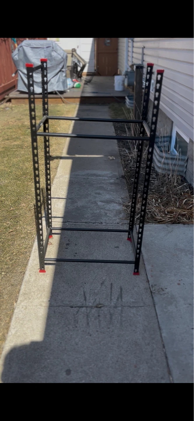 Black Metal Shelving Unit