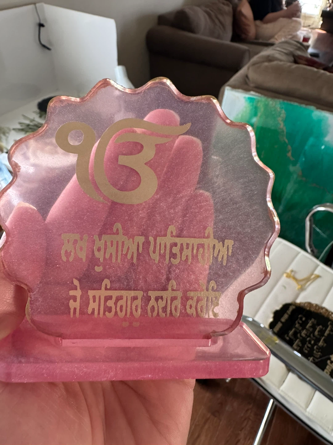Pink Decorative Religious Item