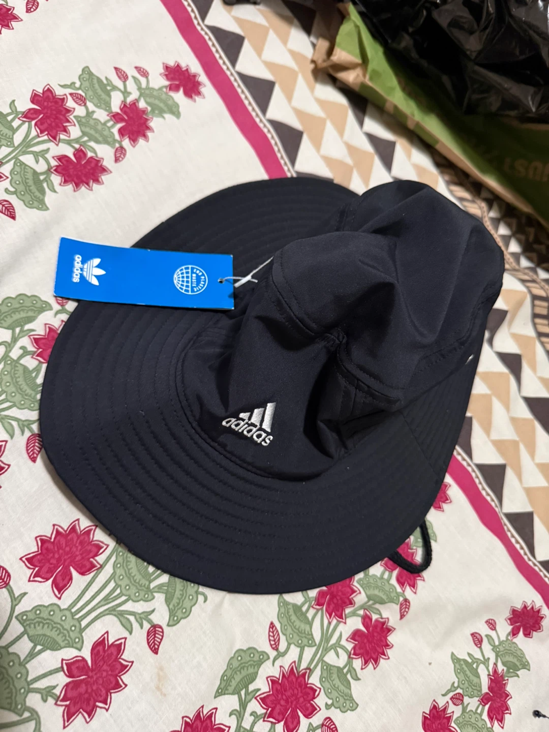 Adidas Black Bucket Hat