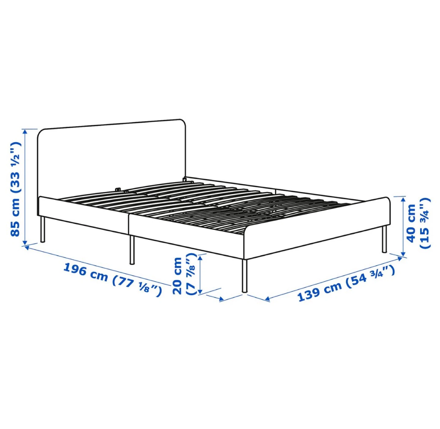 Ikea Double/Full bed frame *Free delivery - photo 4