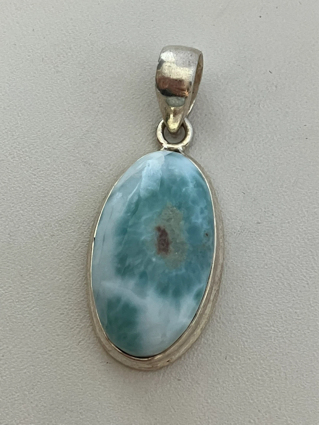 Sterling Silver Larimar Pendant