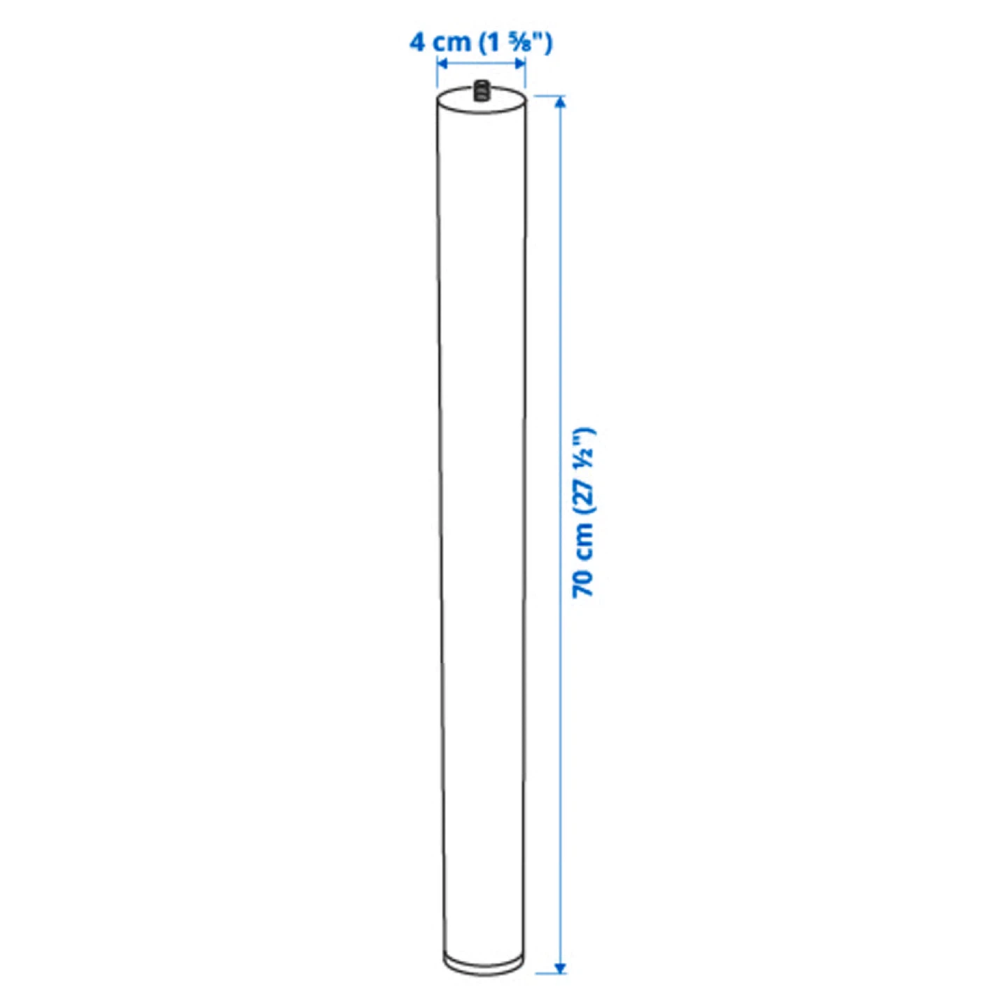 Ikea ADILS Black Table Legs (4x) - 70 cm - photo 2