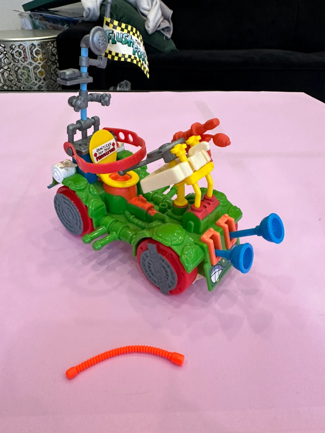 Vintage TMNT Flush the Foot Toilet Tank