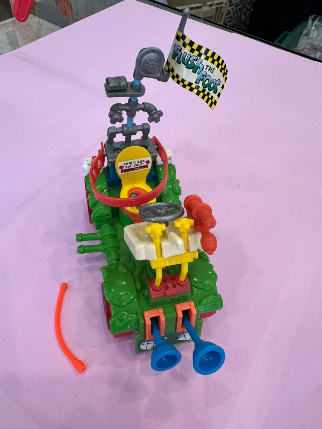 Vintage TMNT Flush the Foot Toilet Tank - photo 2