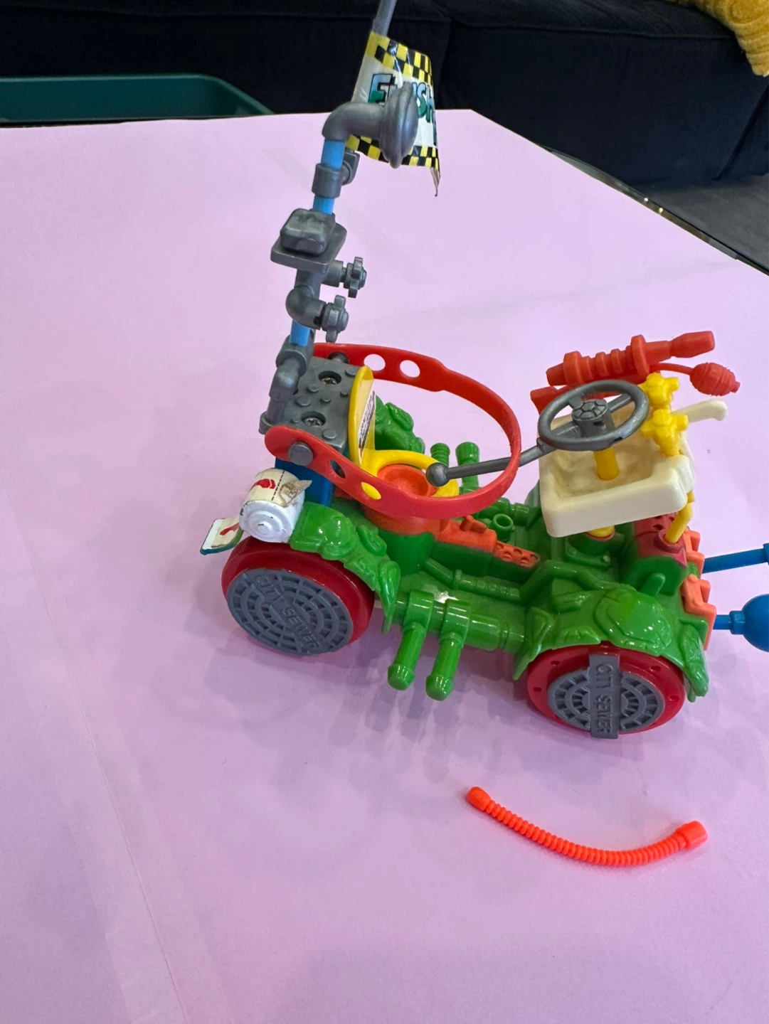 Vintage TMNT Flush the Foot Toilet Tank - photo 3