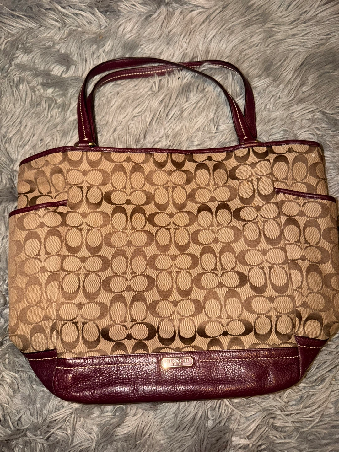 Coach Signature Monogram Tote Bag