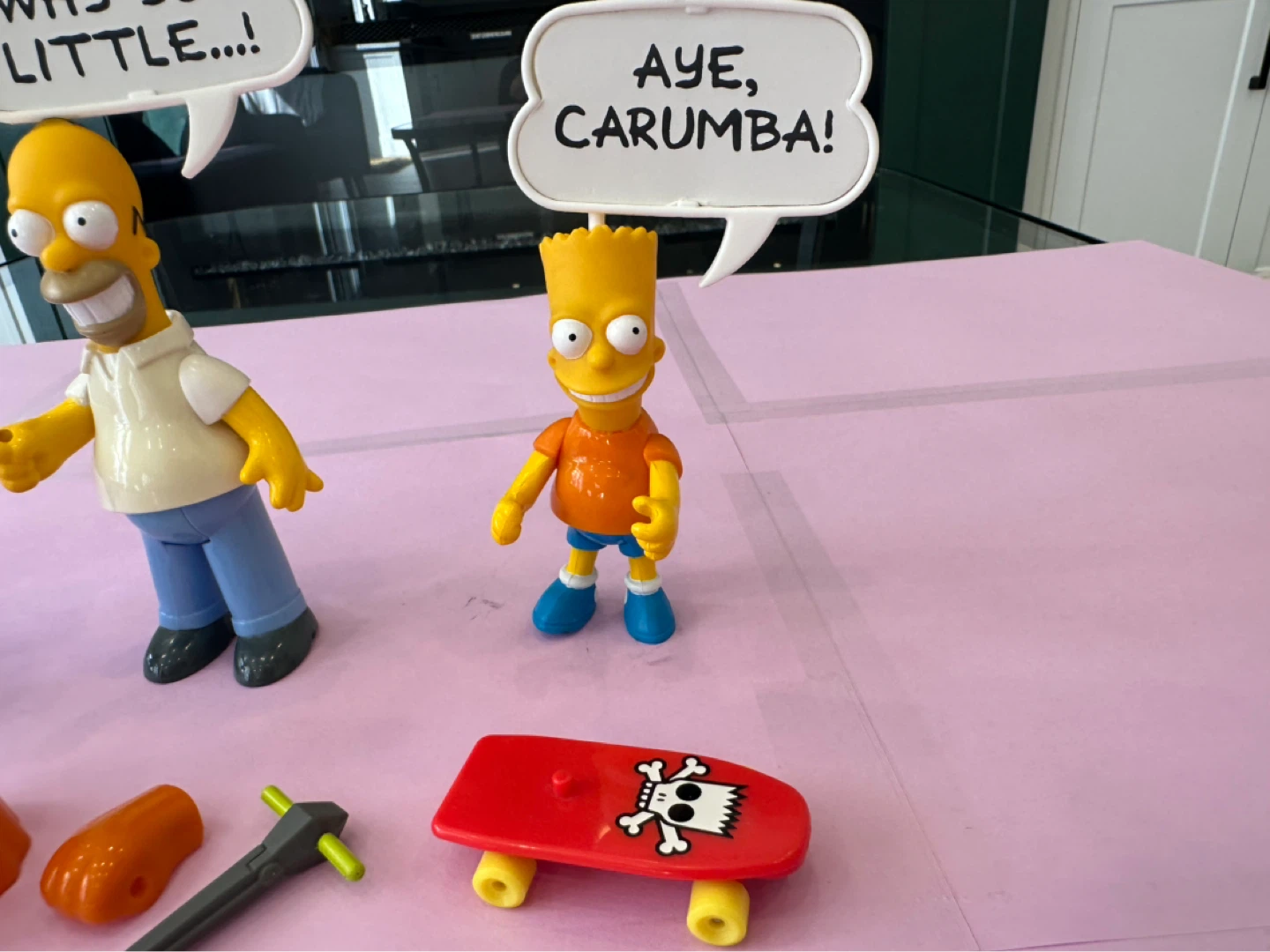 Vintage 1990 Mattel The Simpsons Figure Lot Homer Bart Bartman - photo 4