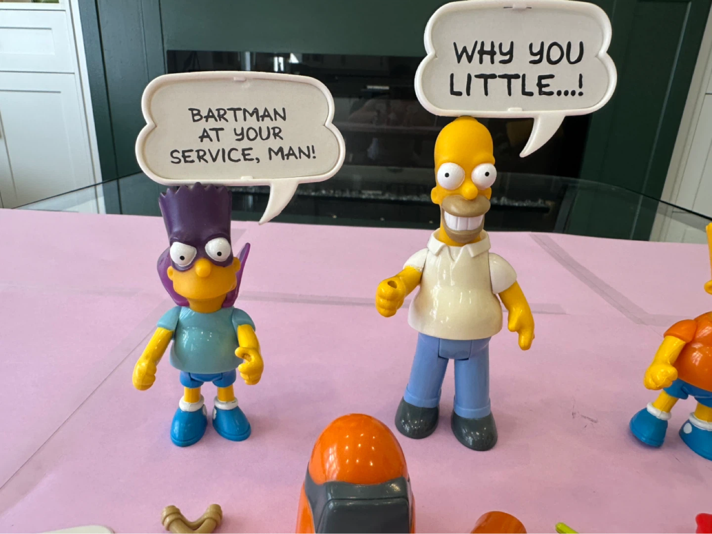 Vintage 1990 Mattel The Simpsons Figure Lot Homer Bart Bartman - photo 5