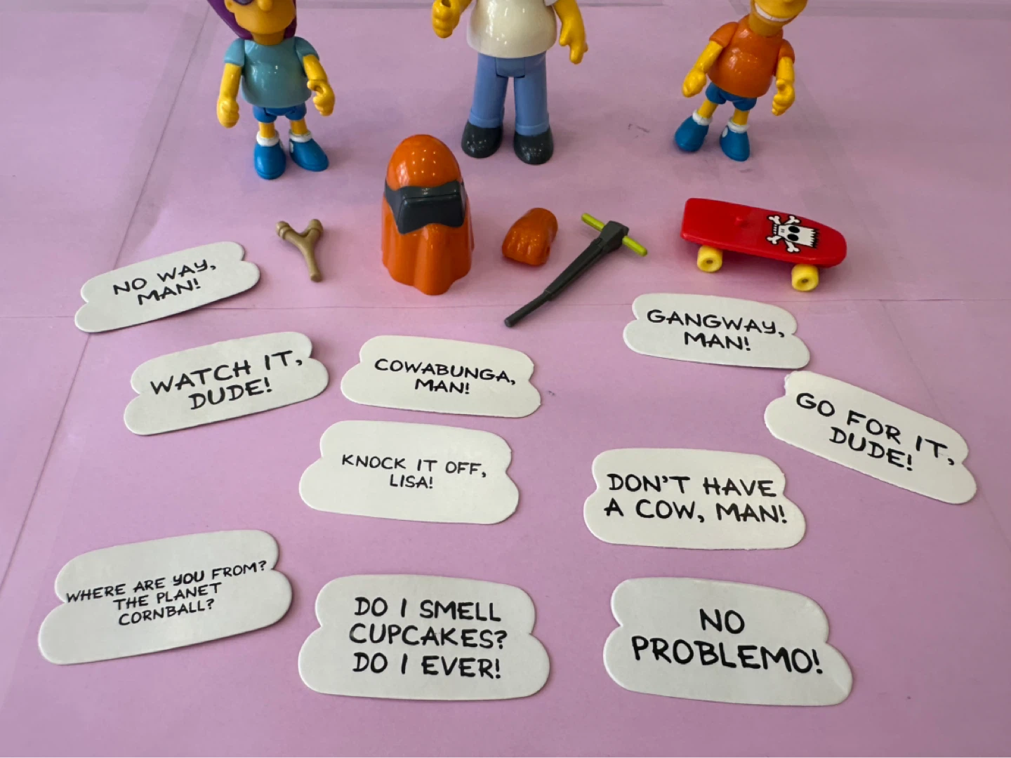 Vintage 1990 Mattel The Simpsons Figure Lot Homer Bart Bartman - photo 3