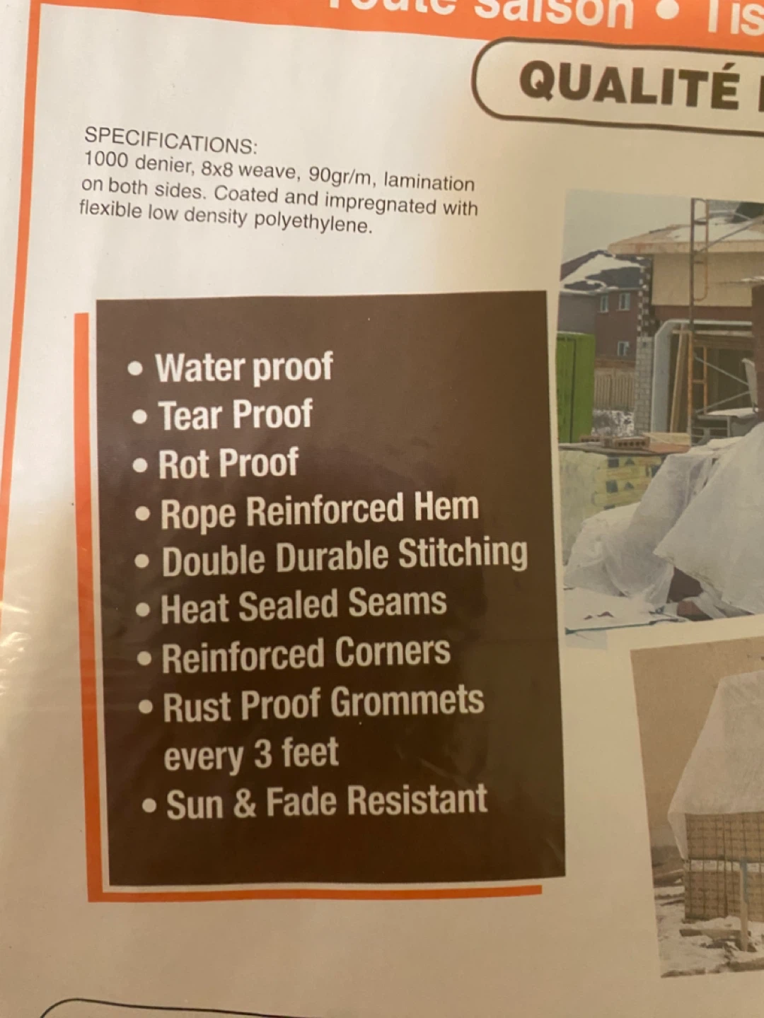 Bennett 10' x 15' Reinforced Tarpaulin - photo 2