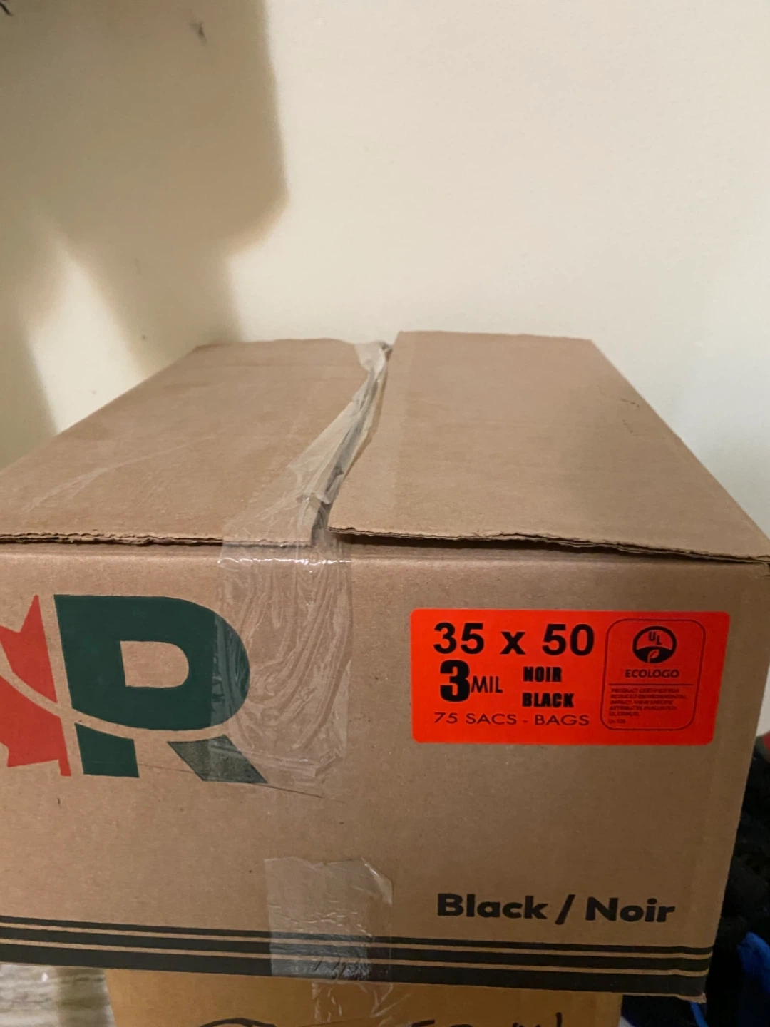3 Mil Industrial Garbage Bags - 35 x 50, Black