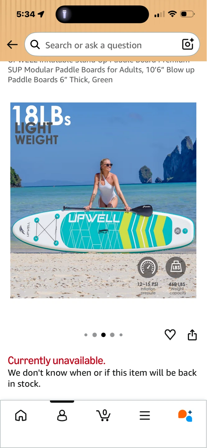 UPWELL Inflatable Stand Up Paddle Board 10’6” - photo 3